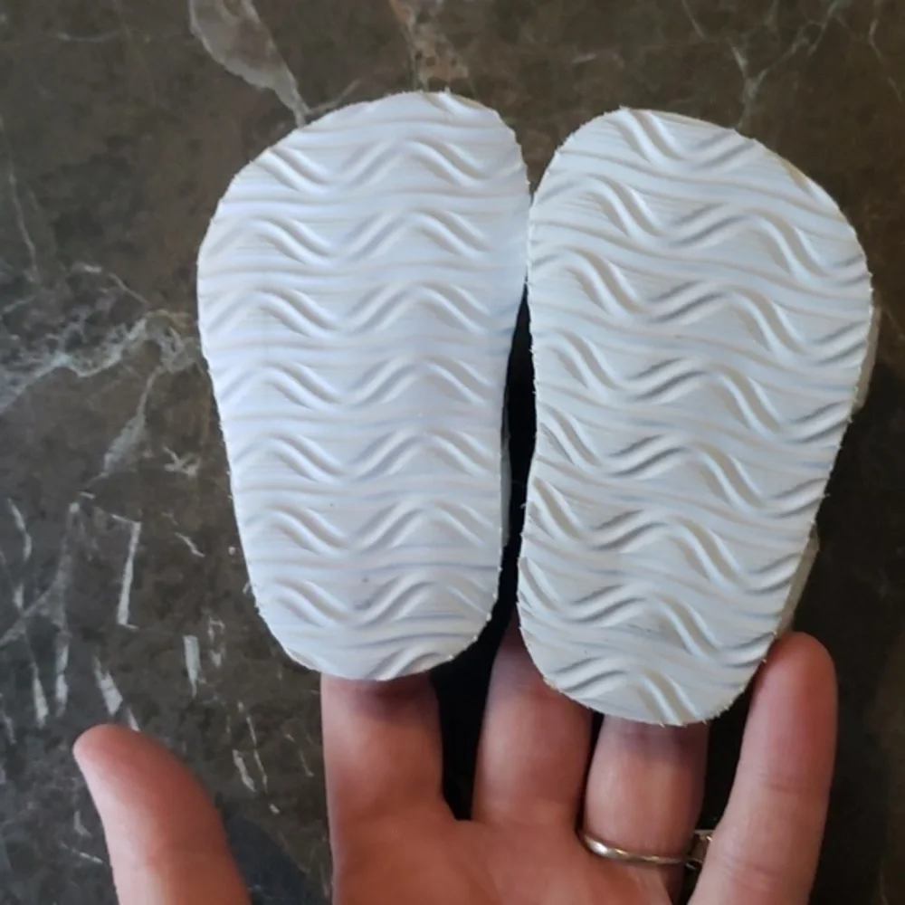 Baby Girl‎ Silver Glitter Sandals Sz 0-3 Months